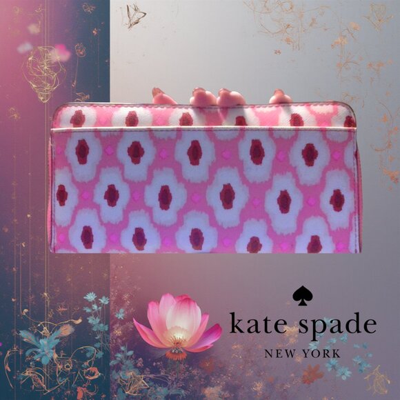 EUC Kate Spade New York Laurel Way Stacy Printed Wallet - Picture 2 of 4